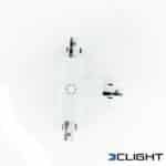 Der T-Verbinder für 3-Phasen-Schienensysteme in Weiß oder Schwarz ermöglicht eine flexible Erweiterung Ihrer Beleuchtung.