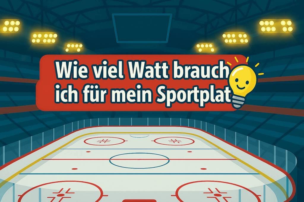 Wie viel Watt brauche ich für mein Sportfeld?