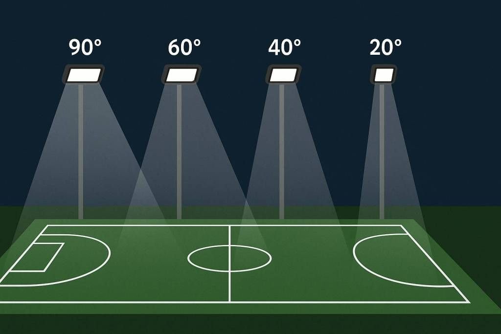 sportfelder Lichtverteilung