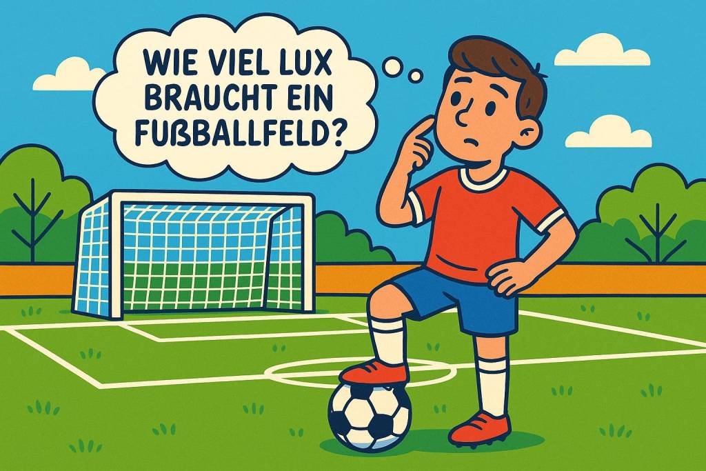 Wie viel Lux braucht ein Fußballfeld